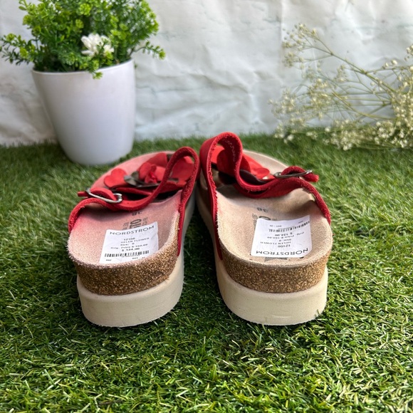 Mephisto Helen Flower Red Nubuck Comfort Sandal Women's sizes 38 US8 gently used - Picture 10 of 16